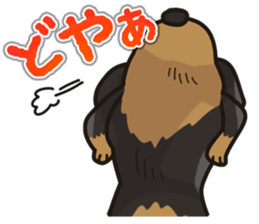 I Love Dachshund (Black Tan) sticker #8698634