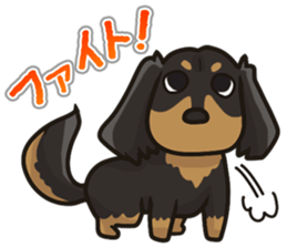 I Love Dachshund (Black Tan) sticker #8698637