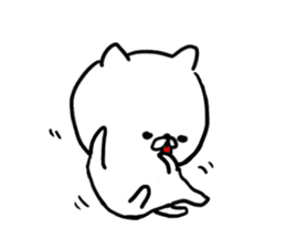 a white carefree cat sticker #8699009