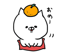a white carefree cat sticker #8699039