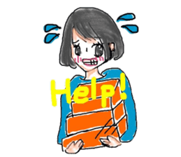 Japanese girl (English version) sticker #8699366