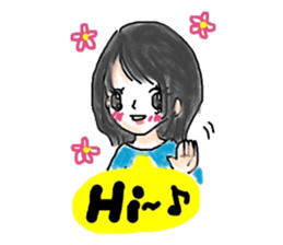 Japanese girl (English version) sticker #8699374