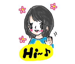 Japanese girl (English version) sticker #8699374