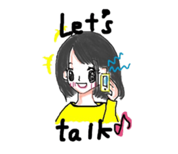 Japanese girl (English version) sticker #8699379