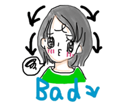 Japanese girl (English version) sticker #8699387