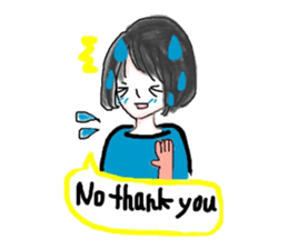 Japanese girl (English version) sticker #8699392