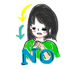 Japanese girl (English version) sticker #8699395