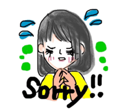 Japanese girl (English version) sticker #8699397