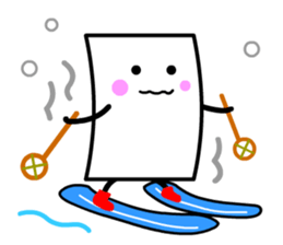 Cardman confronts stormy winds 4 sticker #8700192