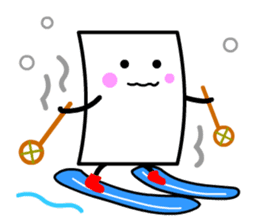 Cardman confronts stormy winds 4 sticker #8700192