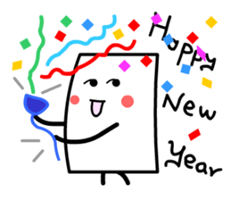 Cardman confronts stormy winds 4 sticker #8700193