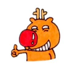 Reindeer Merry Christmas sticker #8701266