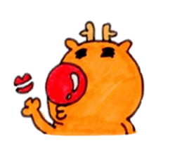 Reindeer Merry Christmas sticker #8701269