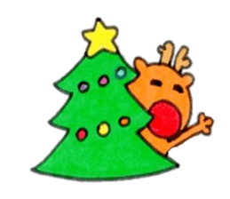 Reindeer Merry Christmas sticker #8701281