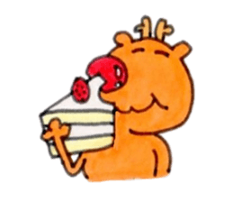 Reindeer Merry Christmas sticker #8701284