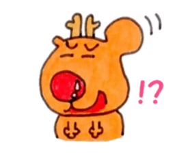 Reindeer Merry Christmas sticker #8701287