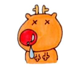 Reindeer Merry Christmas sticker #8701292