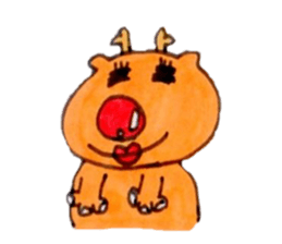 Reindeer Merry Christmas sticker #8701293