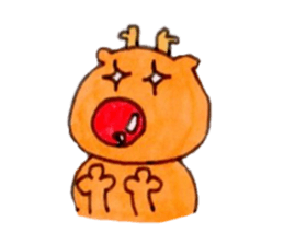 Reindeer Merry Christmas sticker #8701294