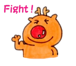 Reindeer Merry Christmas sticker #8701299