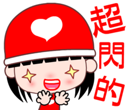red heart girl sticker #8701329