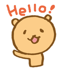 The loosely cute bear English ver. sticker #8701746