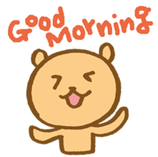 The loosely cute bear English ver. sticker #8701747