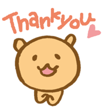 The loosely cute bear English ver. sticker #8701749