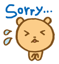 The loosely cute bear English ver. sticker #8701750