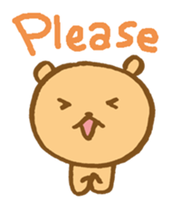 The loosely cute bear English ver. sticker #8701751