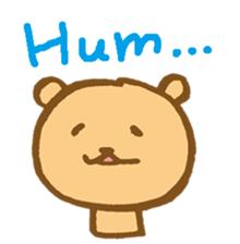 The loosely cute bear English ver. sticker #8701755