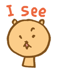 The loosely cute bear English ver. sticker #8701756
