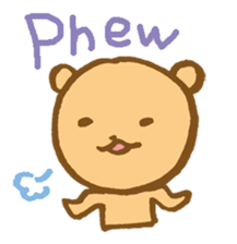 The loosely cute bear English ver. sticker #8701758