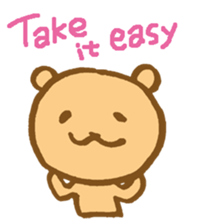 The loosely cute bear English ver. sticker #8701761