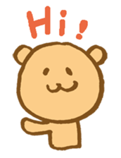 The loosely cute bear English ver. sticker #8701762