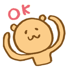 The loosely cute bear English ver. sticker #8701763