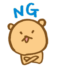 The loosely cute bear English ver. sticker #8701764