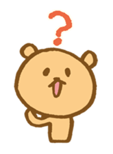 The loosely cute bear English ver. sticker #8701767