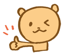 The loosely cute bear English ver. sticker #8701771