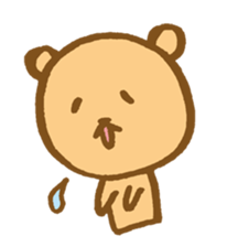 The loosely cute bear English ver. sticker #8701772