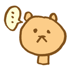 The loosely cute bear English ver. sticker #8701773