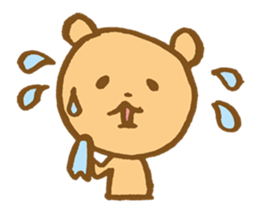 The loosely cute bear English ver. sticker #8701777