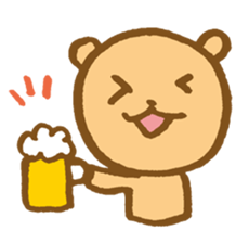 The loosely cute bear English ver. sticker #8701782