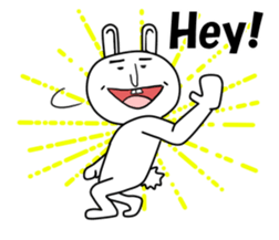 Pleasant cute rabbit sticker #8702268