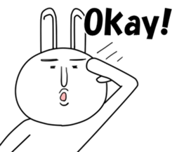 Pleasant cute rabbit sticker #8702271