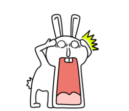 Pleasant cute rabbit sticker #8702277