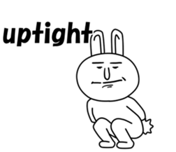 Pleasant cute rabbit sticker #8702304