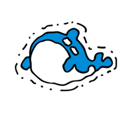 MiniWhale-Whitedu and friends sticker #8702994