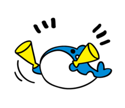 MiniWhale-Whitedu and friends sticker #8703004