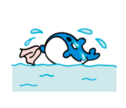 MiniWhale-Whitedu and friends sticker #8703019